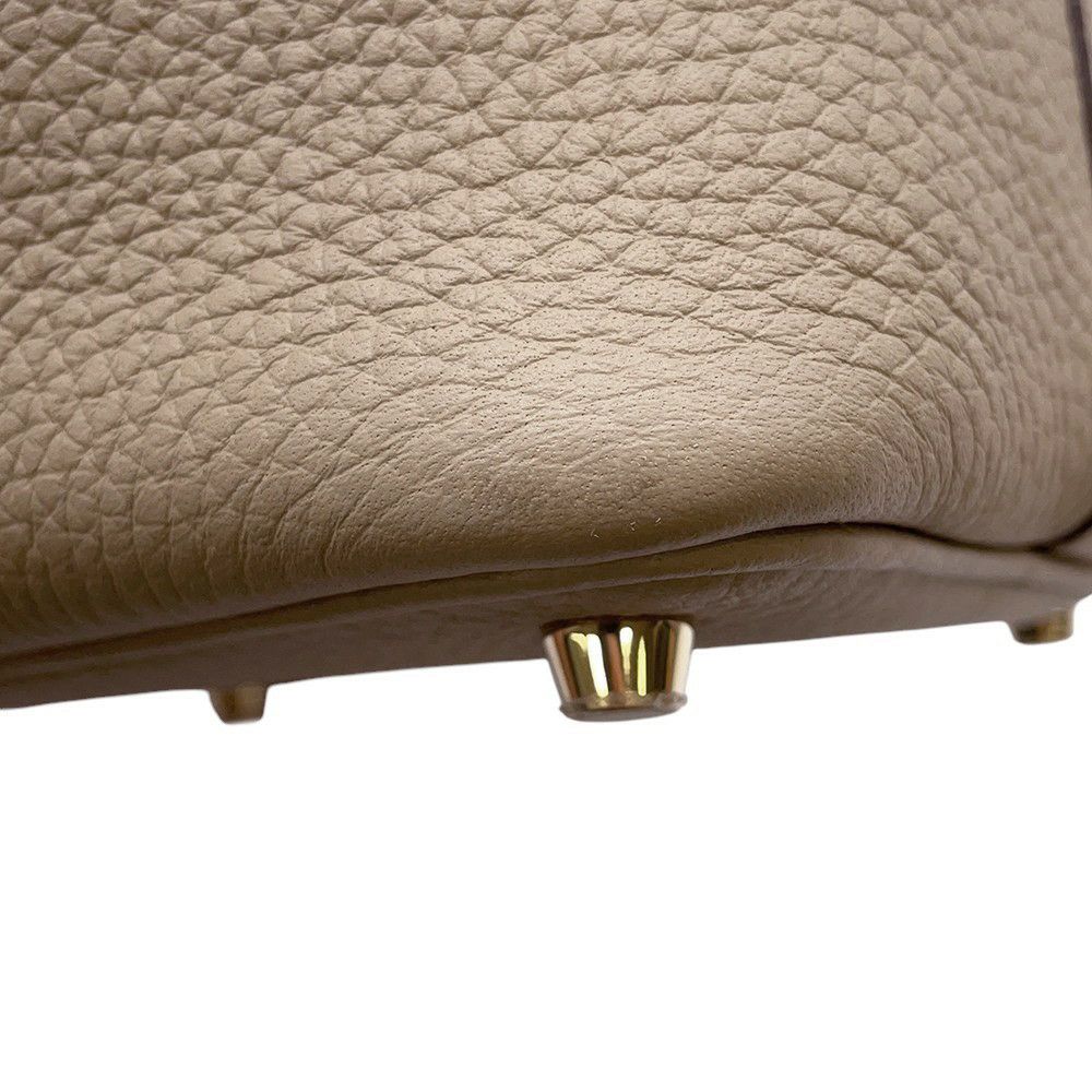 エルメス ハンドバッグ ピコタンロックPM ベージュマルファ/ゴールド金具 トリヨンクレマンス W刻印