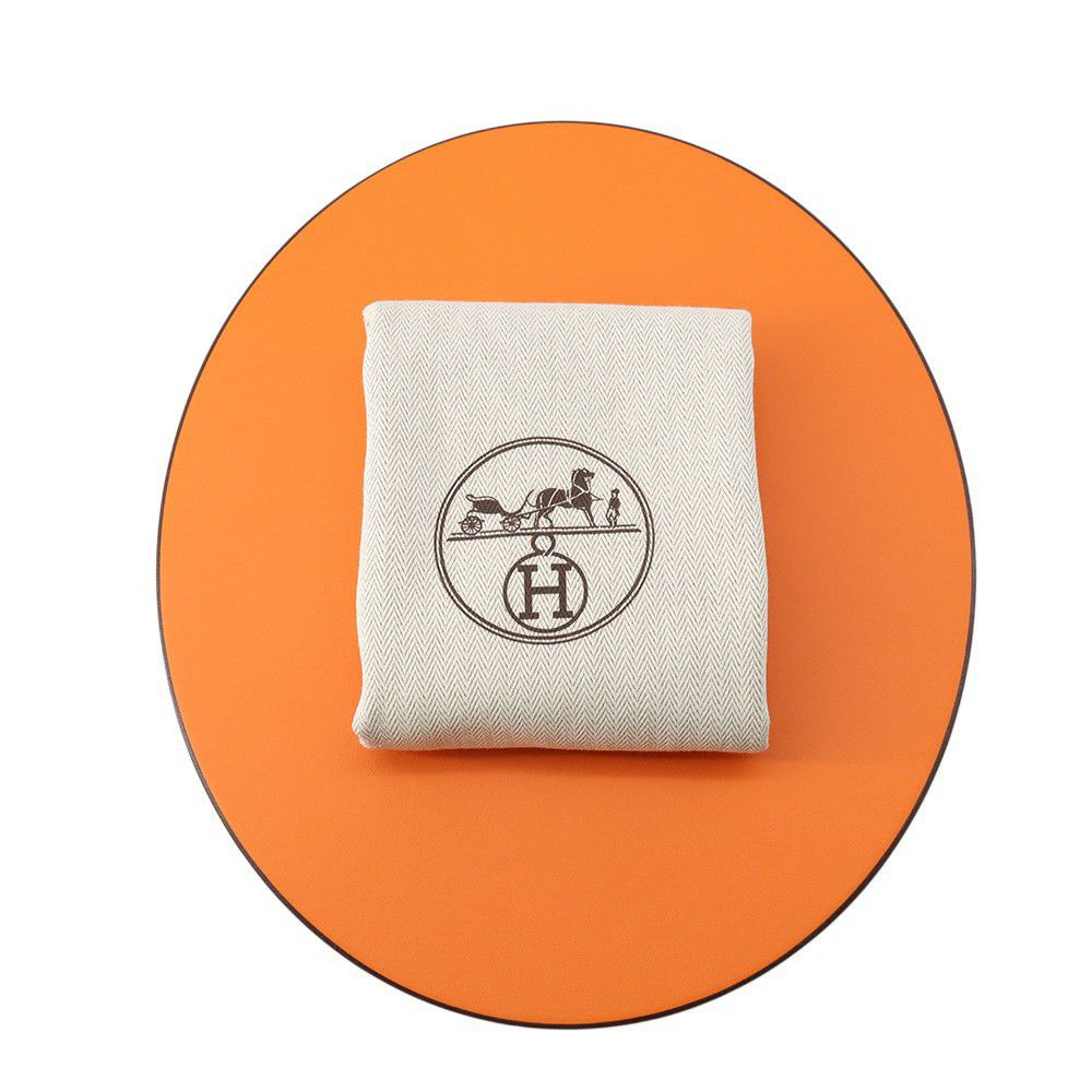 エルメス キャップ セレナ・Hエレクトリック コットン サイズ57 HERMES 帽子 白