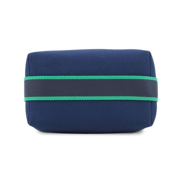 エルメス ポーチ ブリッド・ア・ブラックPM マリン/シルバー金具 キャンバス HERMES 小物入れ