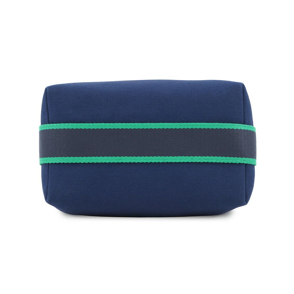 エルメス ポーチ ブリッド・ア・ブラックPM マリン/シルバー金具 キャンバス HERMES 小物入れ