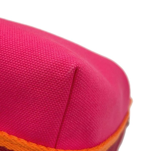 エルメス ポーチ ブリッド・ア・ブラックPM ハイビスカス/シルバー金具 キャンバス HERMES バッグ 小物入れ