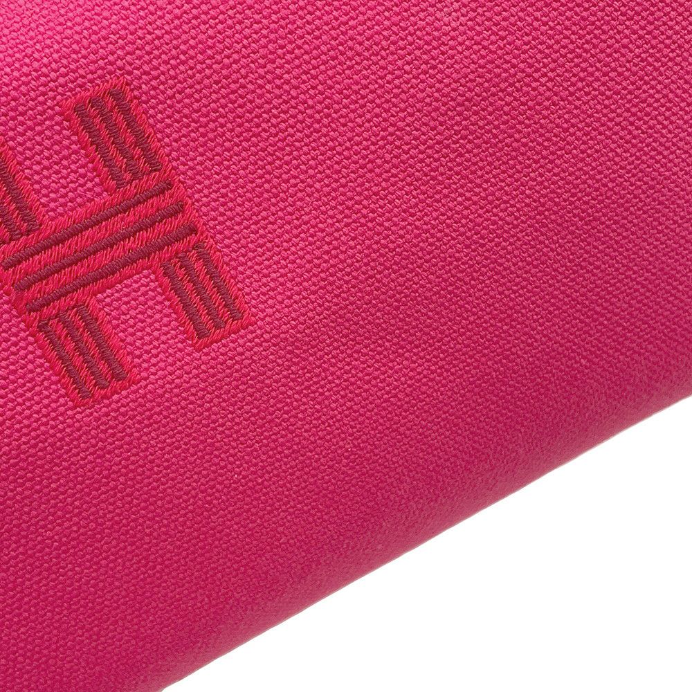 エルメス ポーチ ブリッド・ア・ブラックPM ハイビスカス/シルバー金具 キャンバス HERMES バッグ 小物入れ