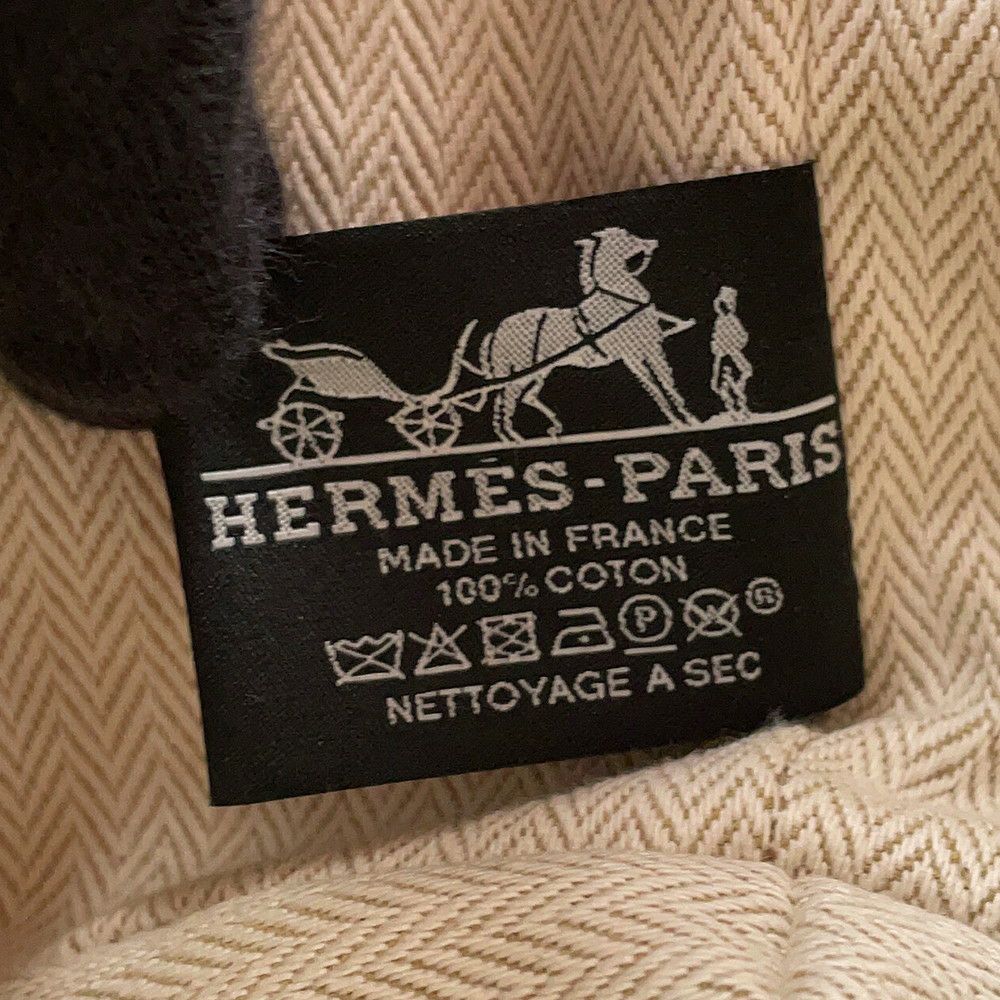 エルメス ポーチ ブリッド・ア・ブラックPM ハイビスカス/シルバー金具 キャンバス HERMES バッグ 小物入れ