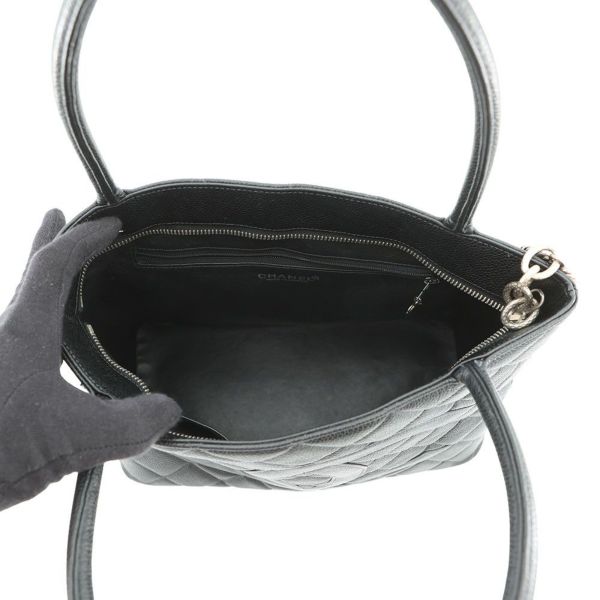 シャネル トートバッグ 復刻トート ココマーク キャビアスキン A01804 CHANEL バッグ マトラッセ キルティング 黒