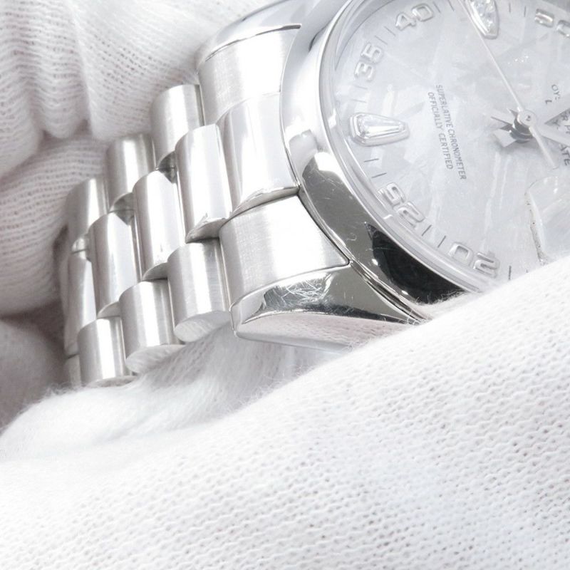 ロレックス デイデイト M番 PT950 118206 2BR ROLEX 腕時計 ウォッチ メテオライト文字盤 2Pダイヤ