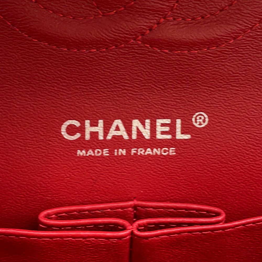 シャネル チェーンショルダーバッグ マトラッセ25 ココマーク ダブルチェーン エナメル パテント A01112 CHANEL