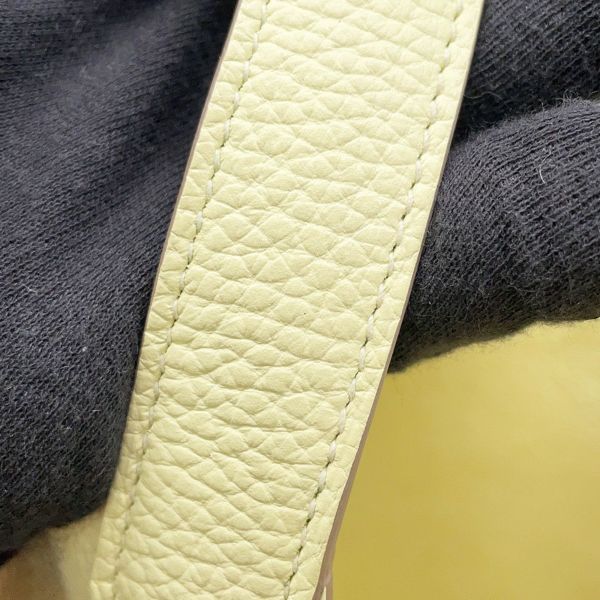 エルメス ピコタンロックPM エクラ ジョーヌミルトン/ヴェールヴェルティゴ/シルバー金具 トリヨンクレマンス B刻印