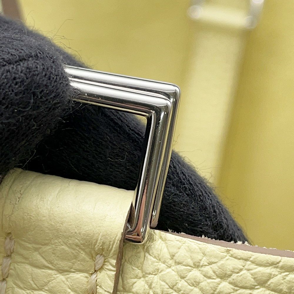 エルメス ピコタンロックPM エクラ ジョーヌミルトン/ヴェールヴェルティゴ/シルバー金具 トリヨンクレマンス B刻印