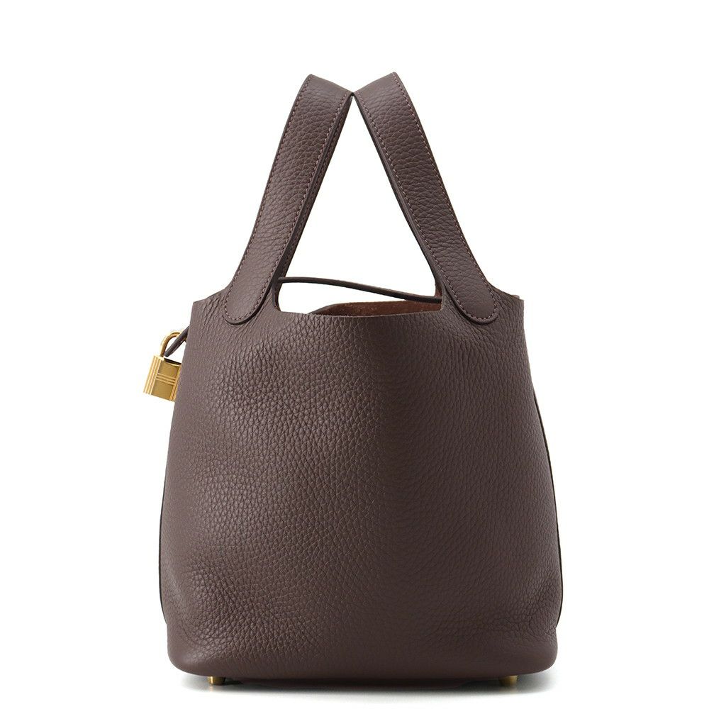 エルメス ハンドバッグ ピコタンロックPM エベンヌ/ゴールド金具 トリヨンクレマンス W刻印