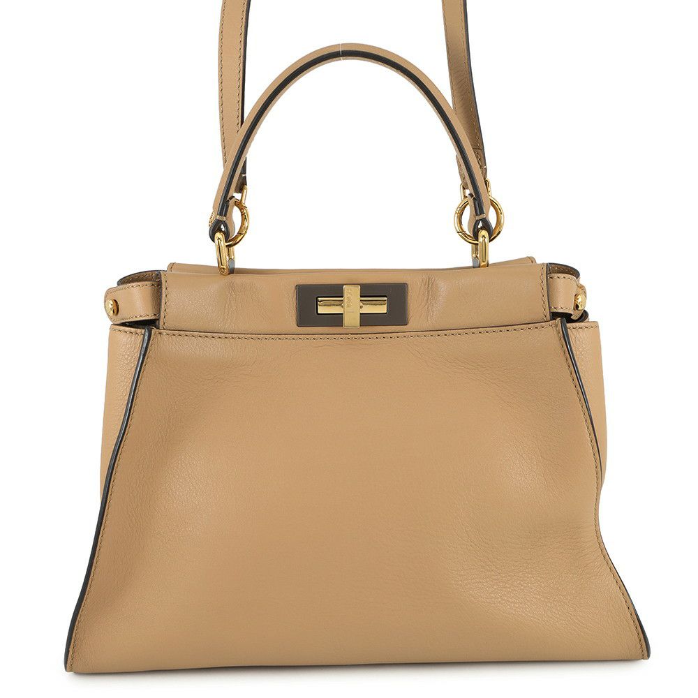 フェンディ ハンドバッグ ピーカブー レギュラー レザー 8BN290 FENDI 2way ショルダー