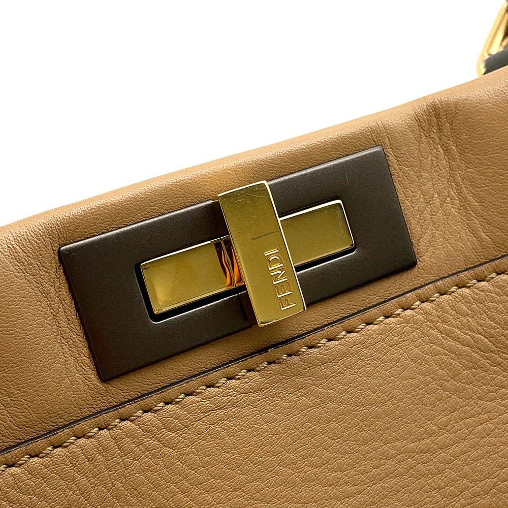 フェンディ ハンドバッグ ピーカブー レギュラー レザー 8BN290 FENDI 2way ショルダー