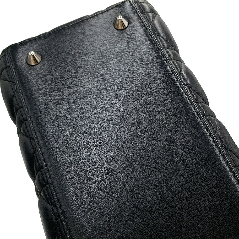 クリスチャン・ディオール ハンドバッグ レディディオール ミディアム ラムスキン CAL44551 Christian Dior 2way 黒