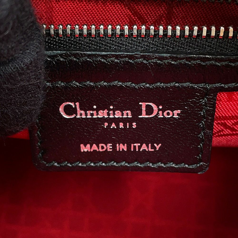 クリスチャン・ディオール ハンドバッグ レディディオール ミディアム ラムスキン CAL44551 Christian Dior 2way 黒