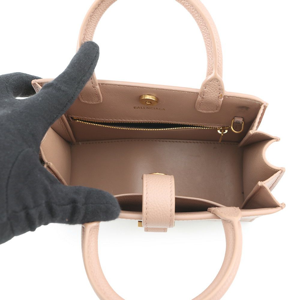 バレンシアガ ハンドバッグ アワーグラス レザー 640345 BALENCIAGA 2wayショルダーバッグ