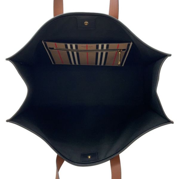 バーバリー トートバッグ アイコンストライプ ブックトート PVC 80730571 BURBERRY