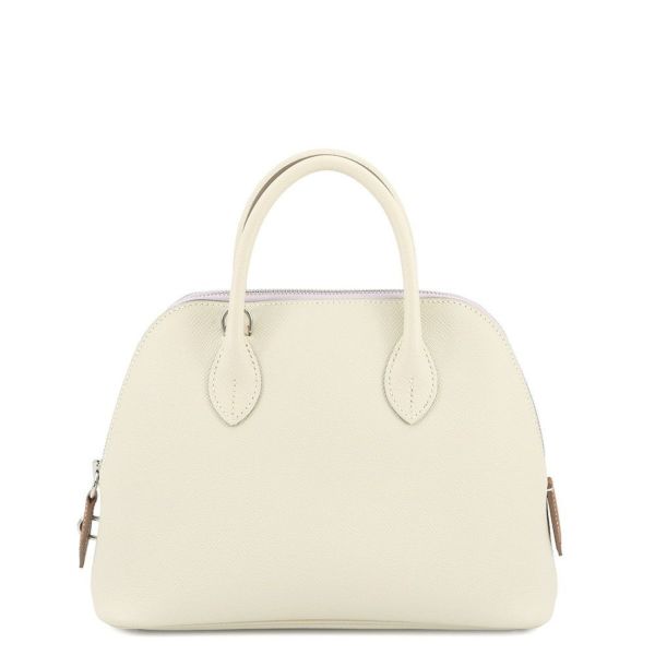 エルメス ボリード1923 25 トリコロール クレ/モーヴペール/ゴールド/シルバー金具 エプソン B刻印 2wayショルダー