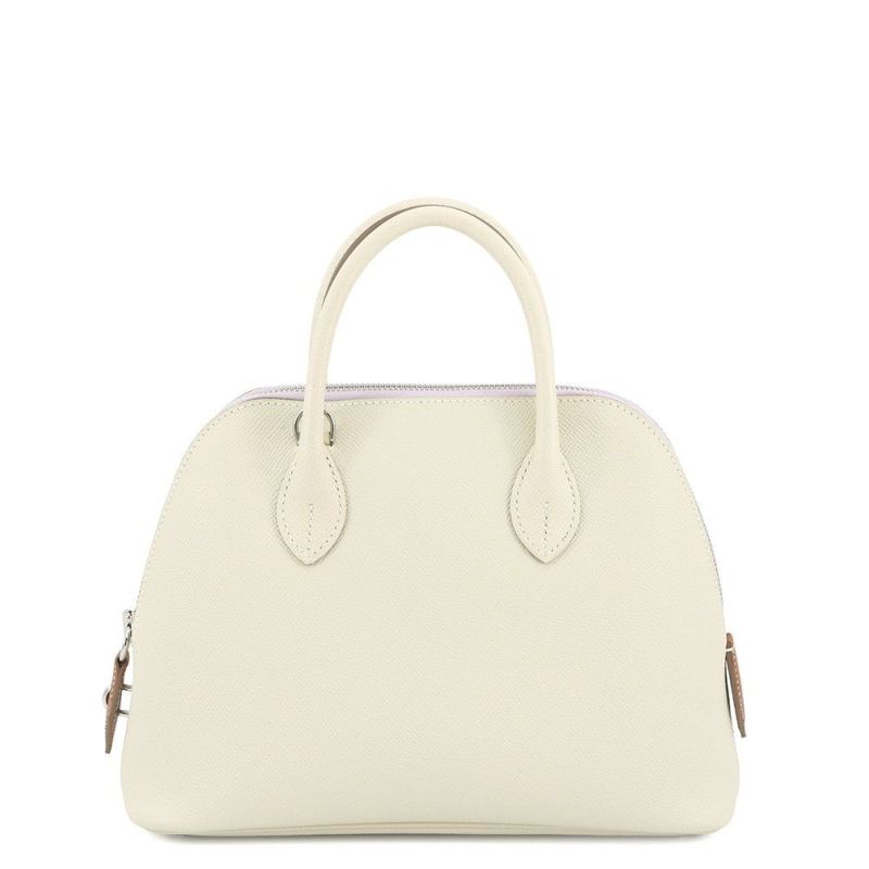 エルメス ボリード1923 25 トリコロール クレ/モーヴペール/ゴールド/シルバー金具 エプソン B刻印 2wayショルダー