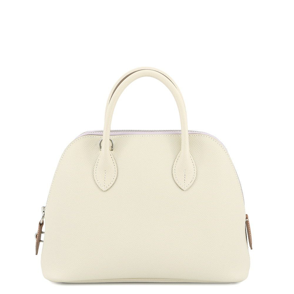 エルメス ボリード1923 25 トリコロール クレ/モーヴペール/ゴールド/シルバー金具 エプソン B刻印 2wayショルダー