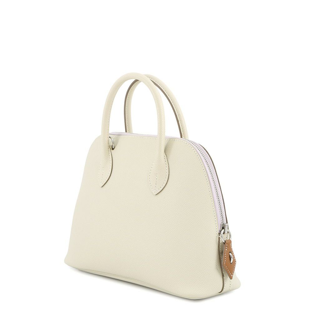 エルメス ボリード1923 25 トリコロール クレ/モーヴペール/ゴールド/シルバー金具 エプソン B刻印 2wayショルダー