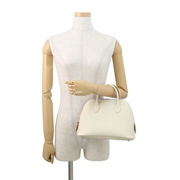 エルメス ボリード1923 25 トリコロール クレ/モーヴペール/ゴールド/シルバー金具 エプソン B刻印 2wayショルダー