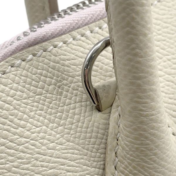 エルメス ボリード1923 25 トリコロール クレ/モーヴペール/ゴールド/シルバー金具 エプソン B刻印 2wayショルダー