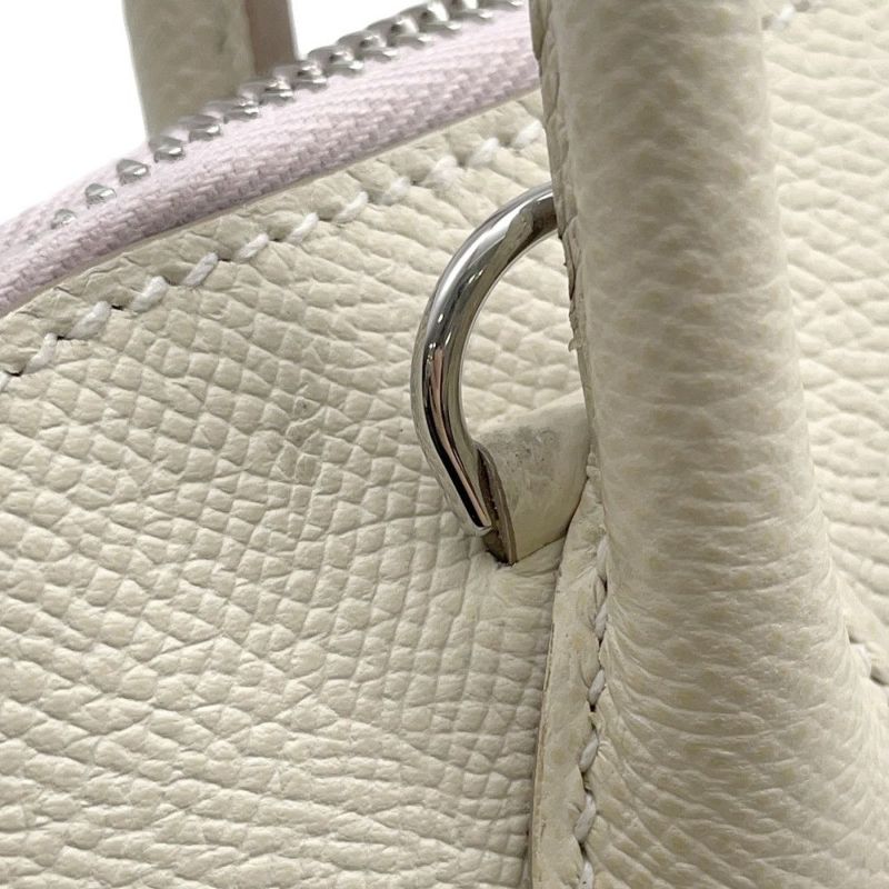 エルメス ボリード1923 25 トリコロール クレ/モーヴペール/ゴールド/シルバー金具 エプソン B刻印 2wayショルダー