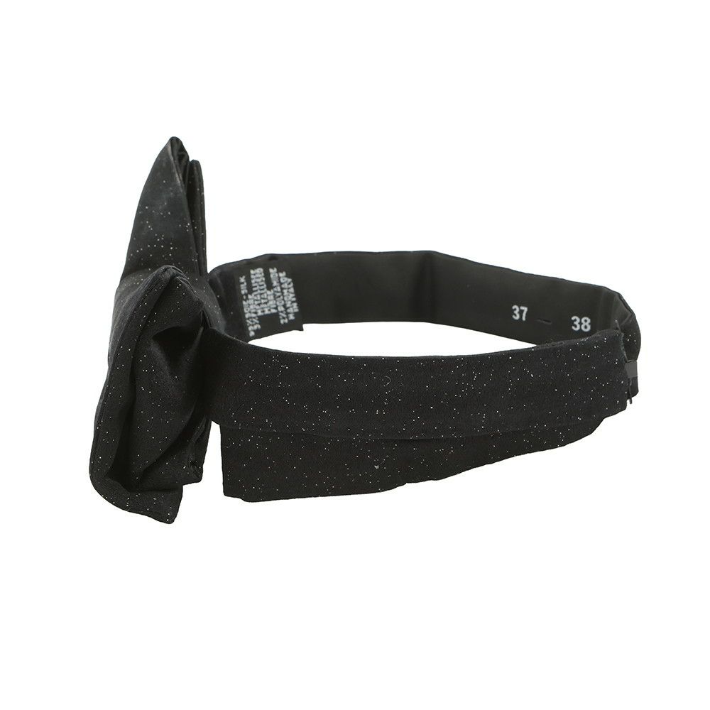 シャネル 蝶ネクタイ ココマーク リボン シルク CHANEL タイ 黒