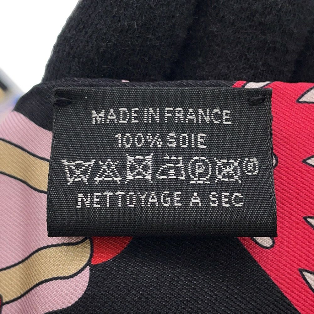 エルメス スカーフ ツイリー ラ パティスリー フランセーズ チャーム HERMES シルク 2023秋冬 ツイリー創立20周年 黒