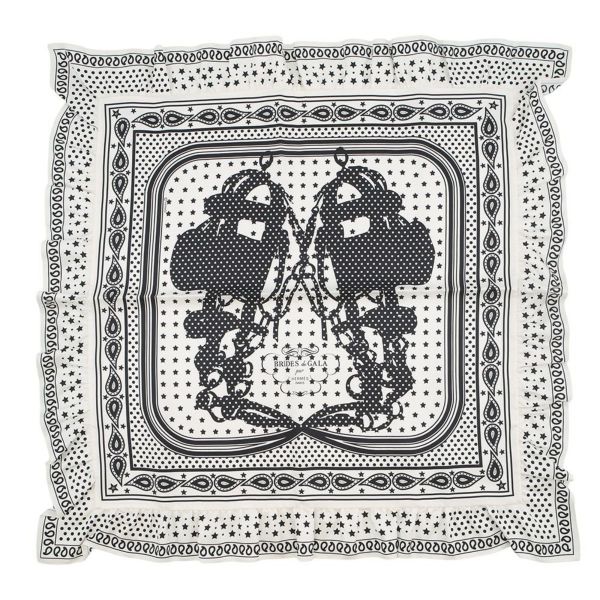 エルメス スカーフ カレ70 バンダナ フリル ブリッド・ドゥ・ガラ