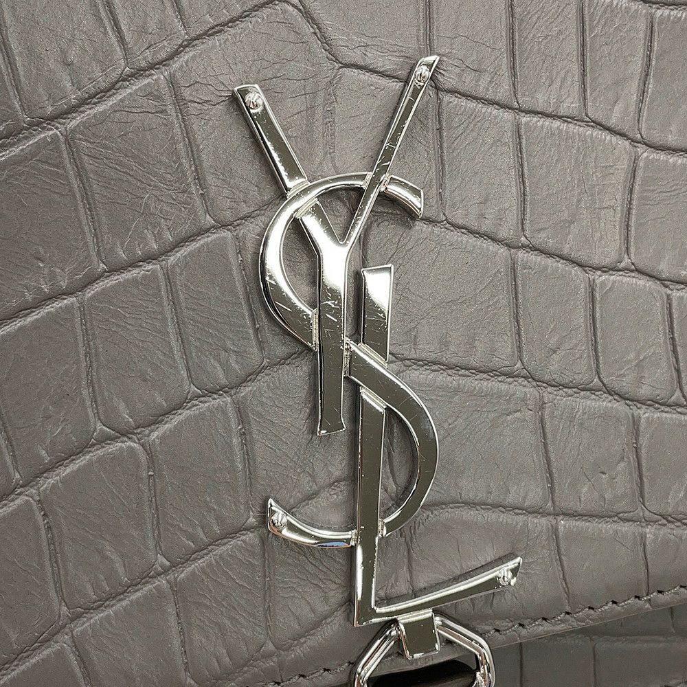 サンローランパリ チェーンウォレット ケイト タッセル クロコ型押しレザー 452159 SAINT LAURENT PARIS 財布