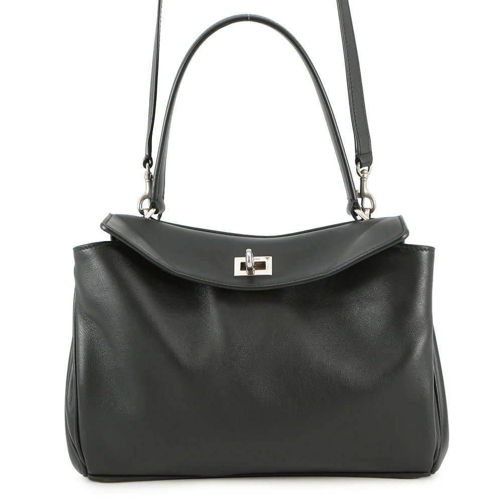 バレンシアガ ハンドバッグ ロデオ スモール カーフレザー 789779 BALENCIAGA 2wayショルダー 黒