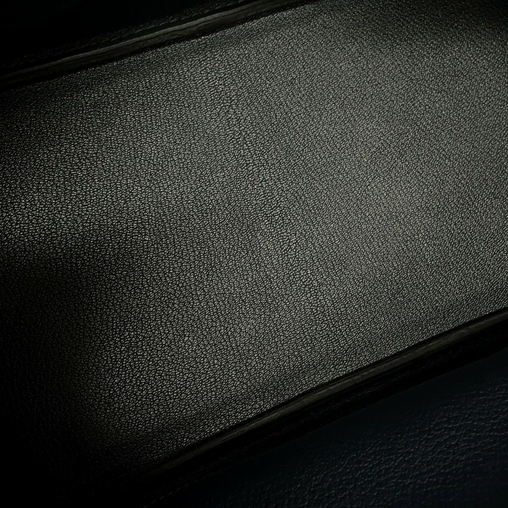 エルメス バーキン35 ブルーインディゴ/シルバー金具 トゴ □H刻印 HERMES Birkin ハンドバッグ 黒