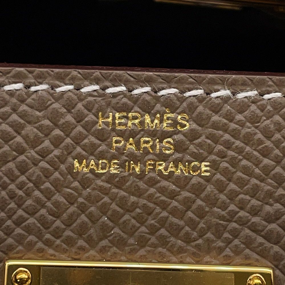 エルメス ケリーウォレット ロング トゥーゴー エトゥープ/ゴールド金具 エプソン K刻印 財布