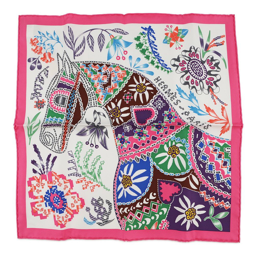 エルメス スカーフ カレ45 ガヴロッシュ オデュセウスを待ちながら ガヴロッシュ EN ATTENDANT ULYSSE HERMES シルク