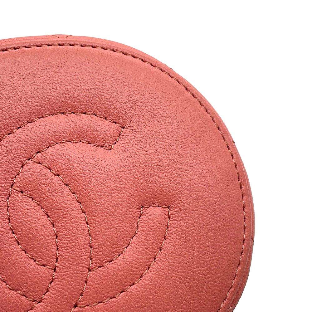 シャネル チェーンショルダーバッグ ココマーク マトラッセ トップハンドル バニティ CHANEL
