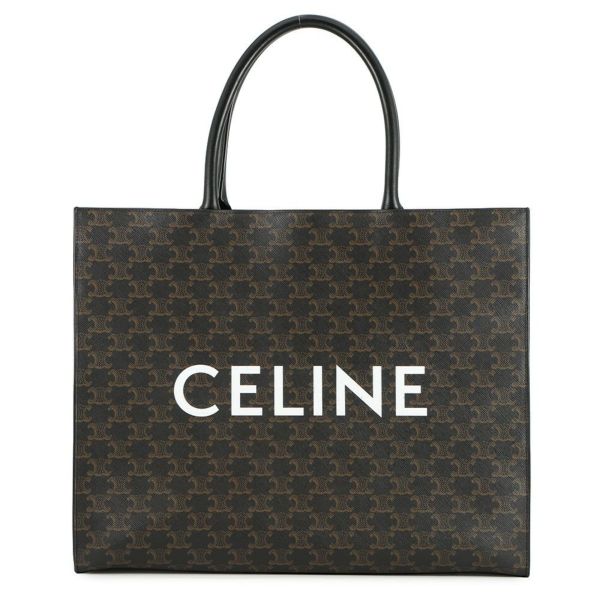 セリーヌ トートバッグ トリオンフ ホリゾンタルカバス PVC 197012 CELINE 黒