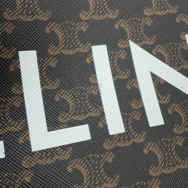 セリーヌ トートバッグ トリオンフ ホリゾンタルカバス PVC 197012 CELINE 黒