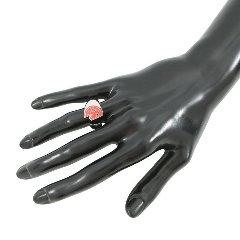 エルメス リング カルーゼル オランジュ・フィールド/シルバー金具 サイズT58 HERMES 指輪