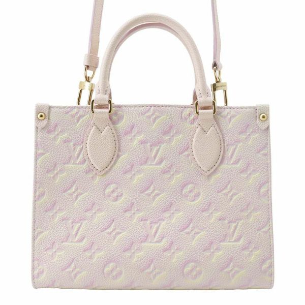 ルイヴィトン ハンドバッグ モノグラム・アンプラント オンザゴーPM M46168 LOUIS VUITTON バッグ 2wayショルダー ライトピンク