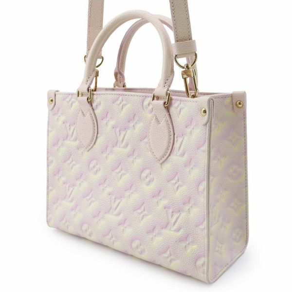 ルイヴィトン ハンドバッグ モノグラム・アンプラント オンザゴーPM M46168 LOUIS VUITTON バッグ 2wayショルダー ライトピンク