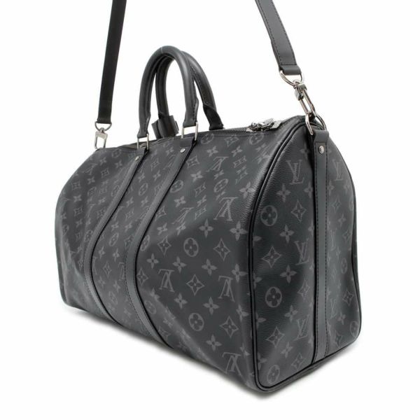 ルイヴィトン ボストンバッグ モノグラム・エクリプス キーボル・バンドリエール45 M40569 LOUIS VUITTON ブラック 黒