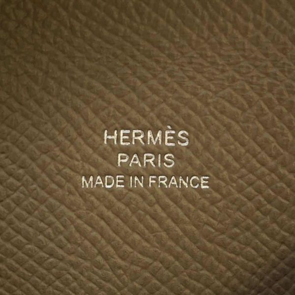 エルメス カードケース カルヴィ エトゥープ エプソン W刻印 HERMES 名刺入れ