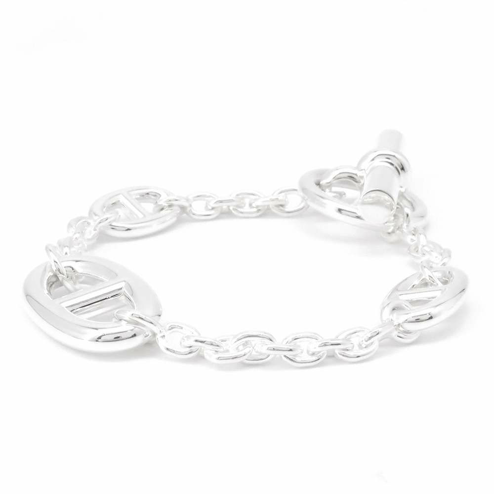 エルメス ブレスレット シェーヌダンクル ファランドール SV925シルバー サイズSH HERMES ジュエリー