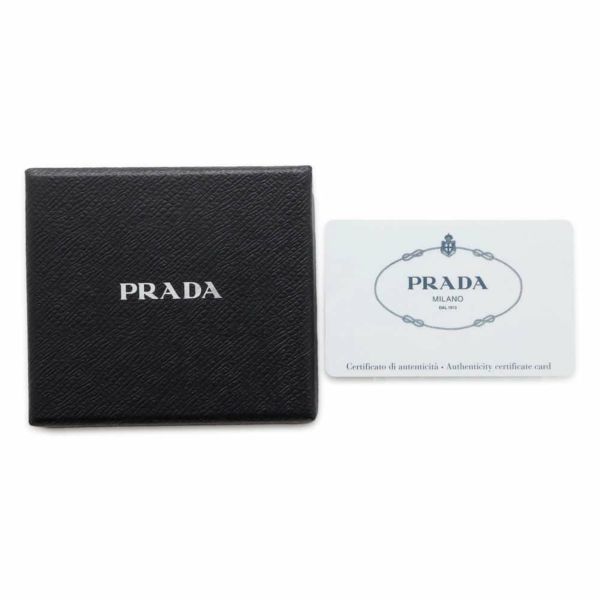 プラダ コインケース 三角ロゴ サフィアーノレザー 2MM935 PRADA 財布 小銭入れ 黒