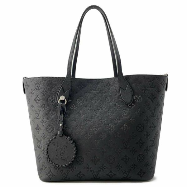 ルイヴィトン トートバッグ モノグラム・マヒナ ブロッサムMM M21851 LOUIS VUITTON 黒 ブラック