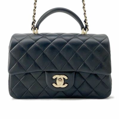 シャネル チェーンショルダーバッグ マトラッセ ココマーク トップハンドル ミニ フラップ メタリック AS2431 CHANEL バッグ 安心保証  | 中古・新品ブランド販売ギャラリーレア公式通販