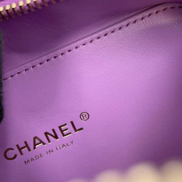 シャネル チェーンショルダーバッグ CCフィリグリー バニティバッグ ツイード ラムスキン A93342 CHANEL バッグ