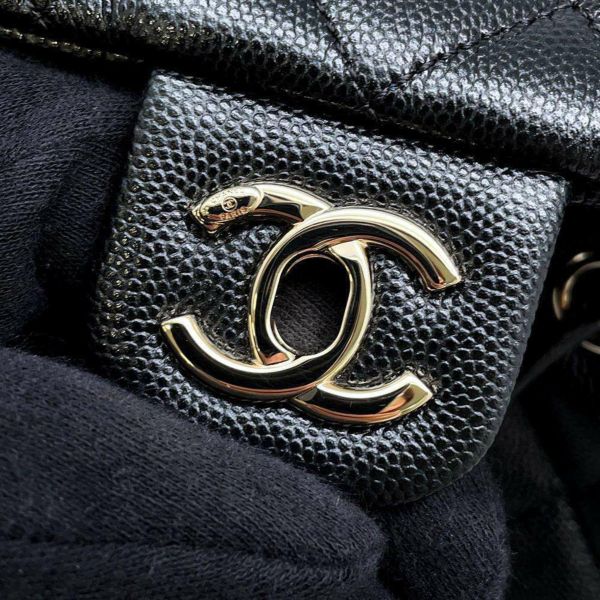 シャネル リュック マトラッセ ココマーク キャビアスキン AS4058 CHANEL バッグ バックパック 黒