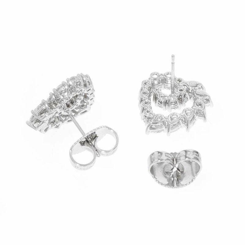 ハリーウィンストン ピアス オープンクラスター・ハート・イヤリング ダイヤ 34P 計約2.05ct Pt950プラチナ EADPHSSMOC