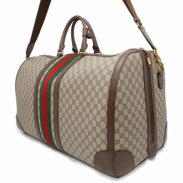 グッチ ボストンバッグ GGスプリームキャンバス ウェブ 724567 GUCCI 2wayショルダーバッグ 旅行用 トラベル